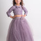 mauve skirt top for girls