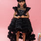 black tail gown for girls