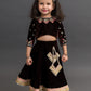 chocolate brown lehenga for girls