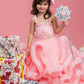 pink ribbon gown for girls