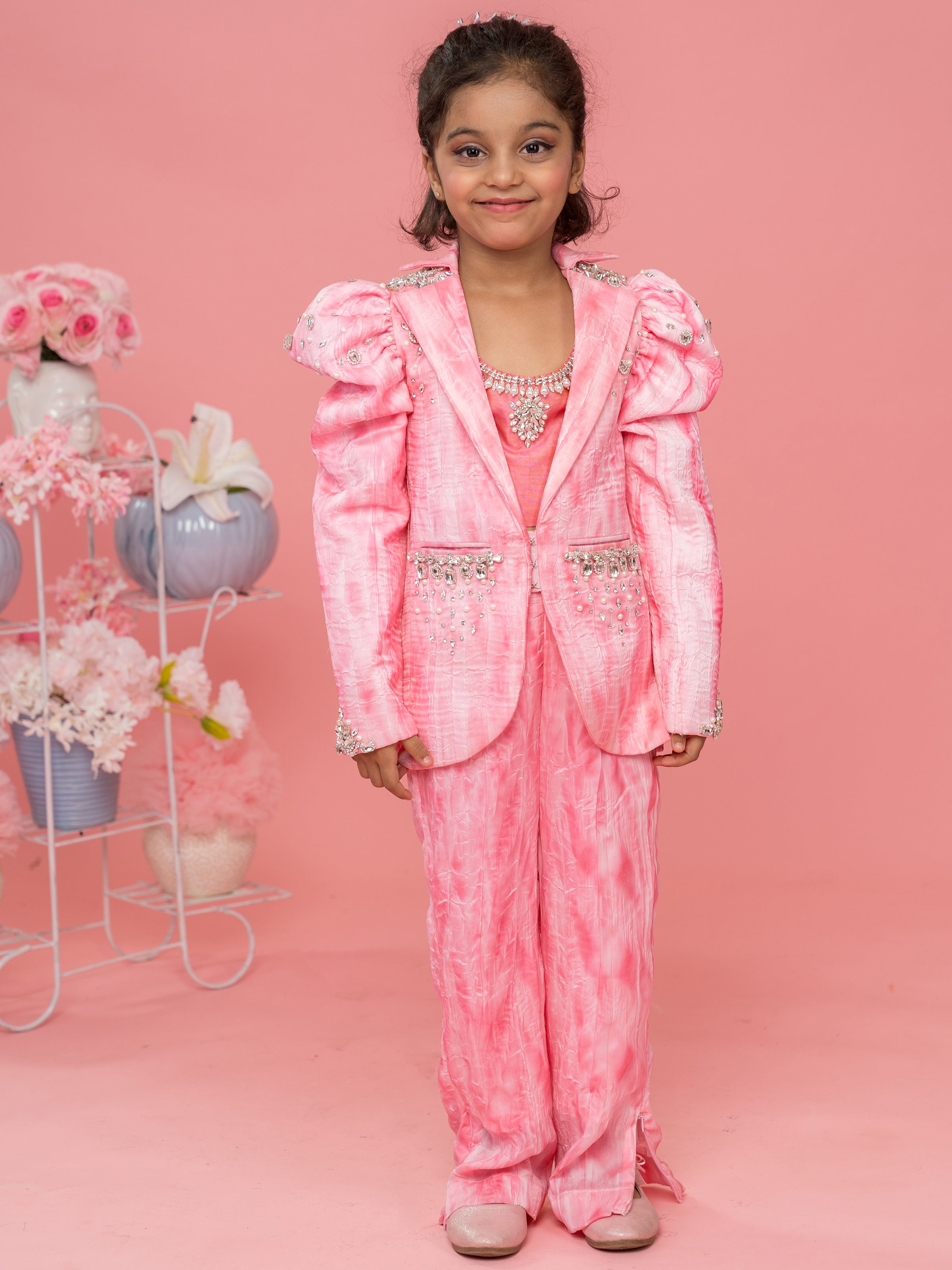 Little girl hot sale pant suit