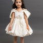 white ballon gown for girls