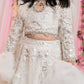 Pearl White 3 Piece Lehenga