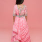 Evelyn Pink Saree