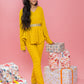 yellow pant suit for girls