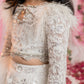 Pearl White 3 Piece Lehenga