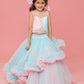 Sky Blue -Pink Frill