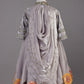 Grey Organza Anarkali