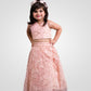 peach lehenga for girls