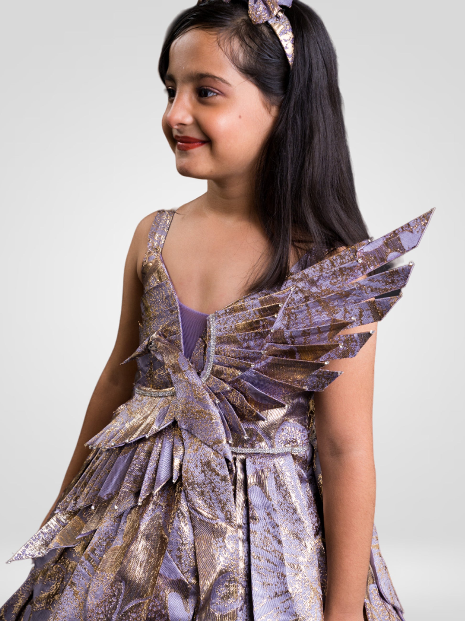 Leaf Jacquard Dress – Little Angels Clothing