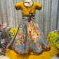 haldi lehenga for girls back