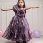 Purple Organza Gown