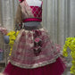 magenta lehenga for girls video